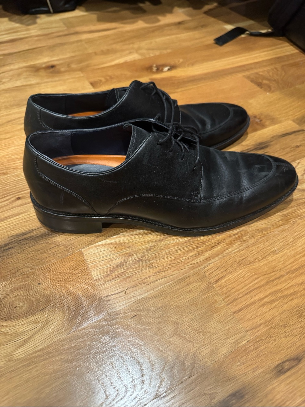 Cole Haan Classic Black Men's Leather Lace-Up Dress Shoes